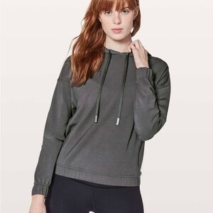 Lululemon Athletica Gray/Blue Boxy Hoodie Relaxed Fit